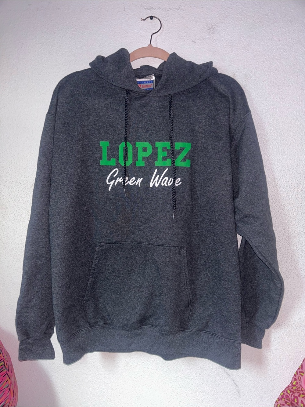 Random Men's Hanes Grey Hoodie